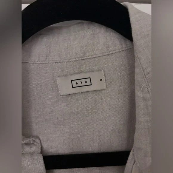 AYR - Linen Button-Up Shirt - Picture 3 of 3